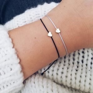 Heart bracelet, adjustable heart bracelet